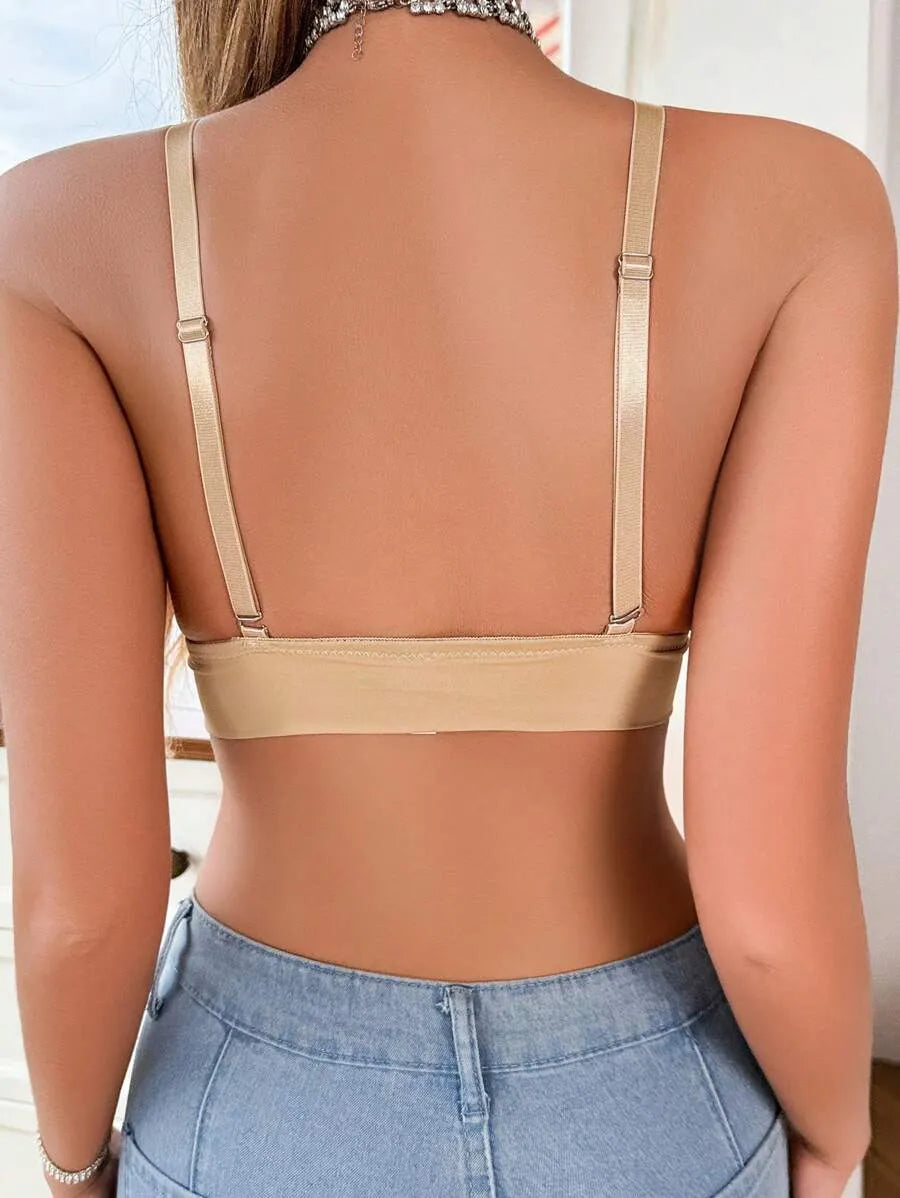 Women’s Comfort Wireless Solid Color Bra – Soft, Supportive, and Lightweight Everyday Lingerie