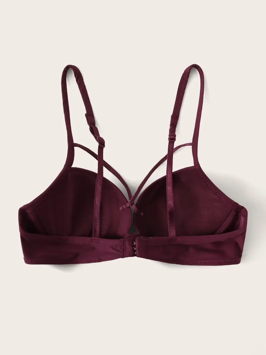 Women’s Crisscross Push Up Underwire Bra – Sexy, Supportive Lingerie with Enhanced Lift and Comfort