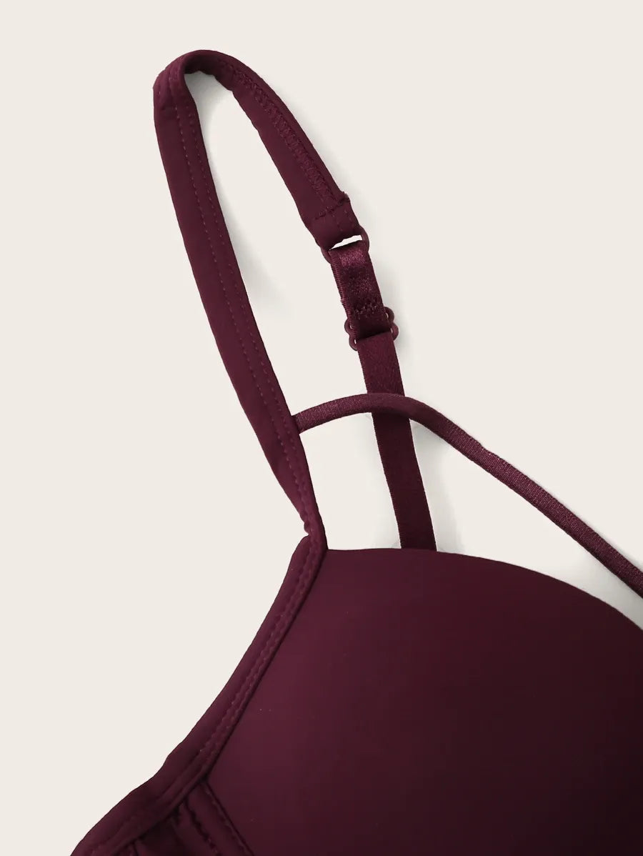 Women’s Crisscross Push Up Underwire Bra – Sexy, Supportive Lingerie with Enhanced Lift and Comfort